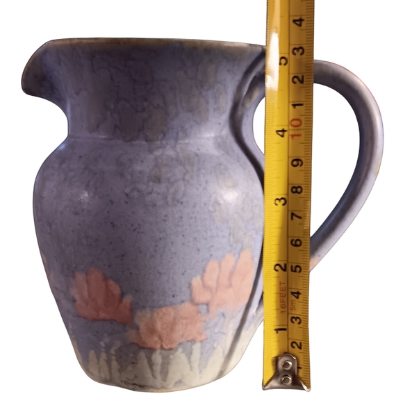 The Unbranded Brand Other - Artisan Blue and Pink Ceramic Vase